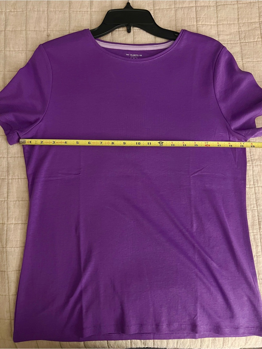 Talbots Purple Short-Sleeve Crewneck Tee L - Picture 7 of 7